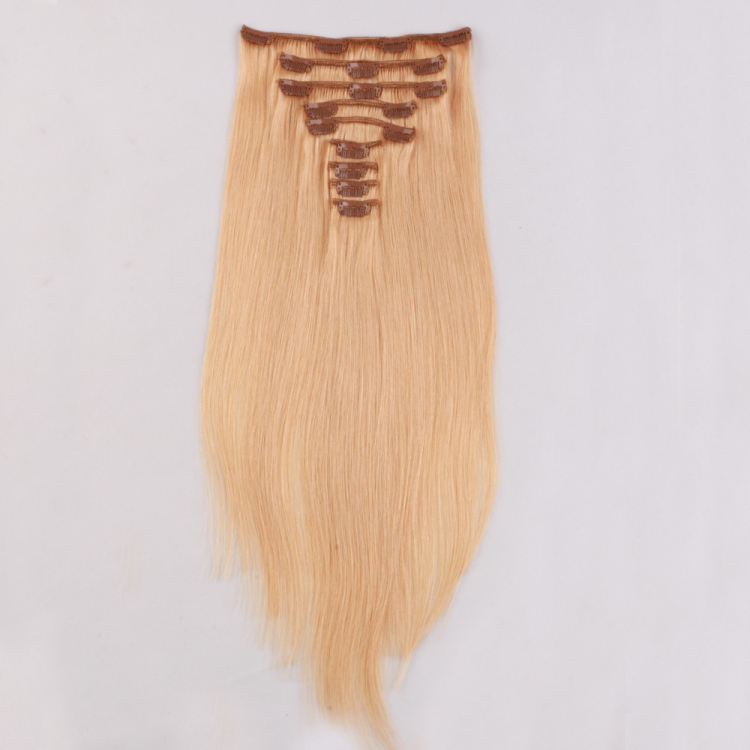 Cheap thick end clip in hair extension brazilian human hair supplier SJ003